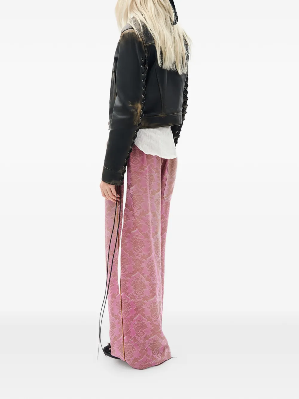Ann Demeulemeester Guda jack met kant Zwart