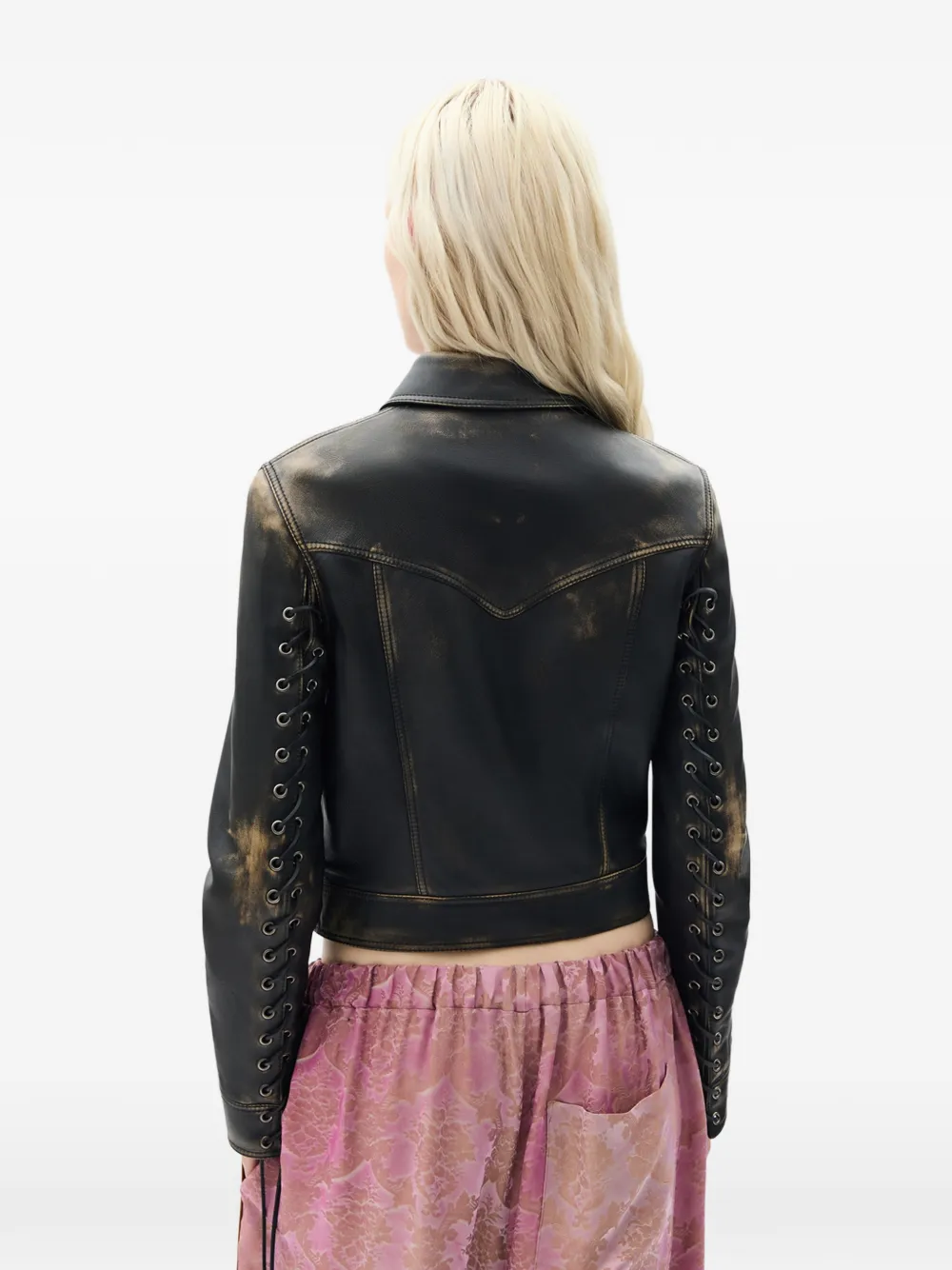 Ann Demeulemeester Guda jack met kant Zwart