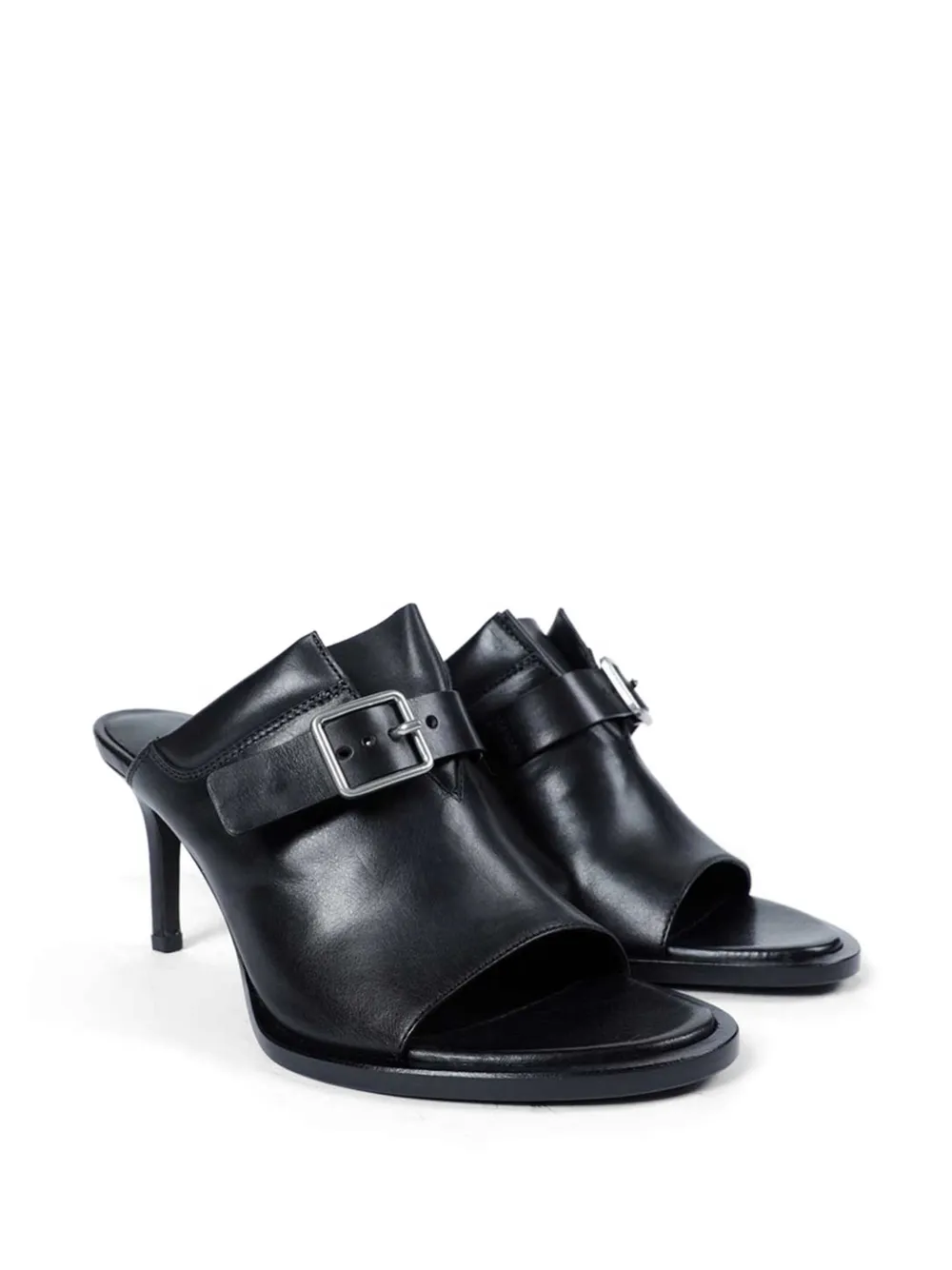 Ann Demeulemeester Keke buckled leather sandals Zwart