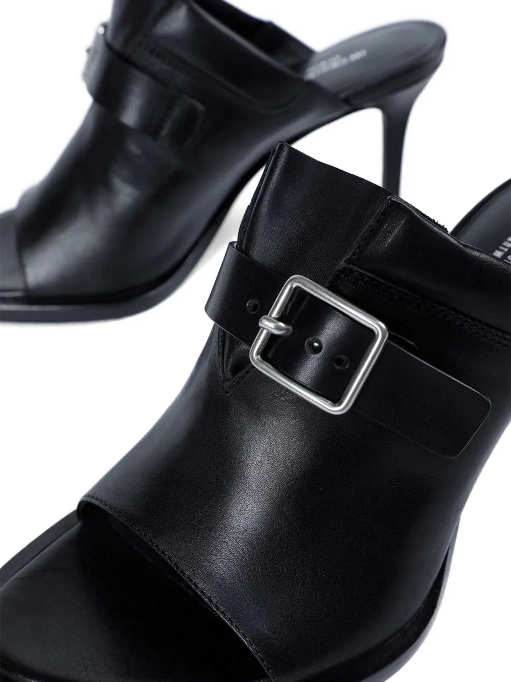Ann Demeulemeester Keke buckled leather sandals Zwart