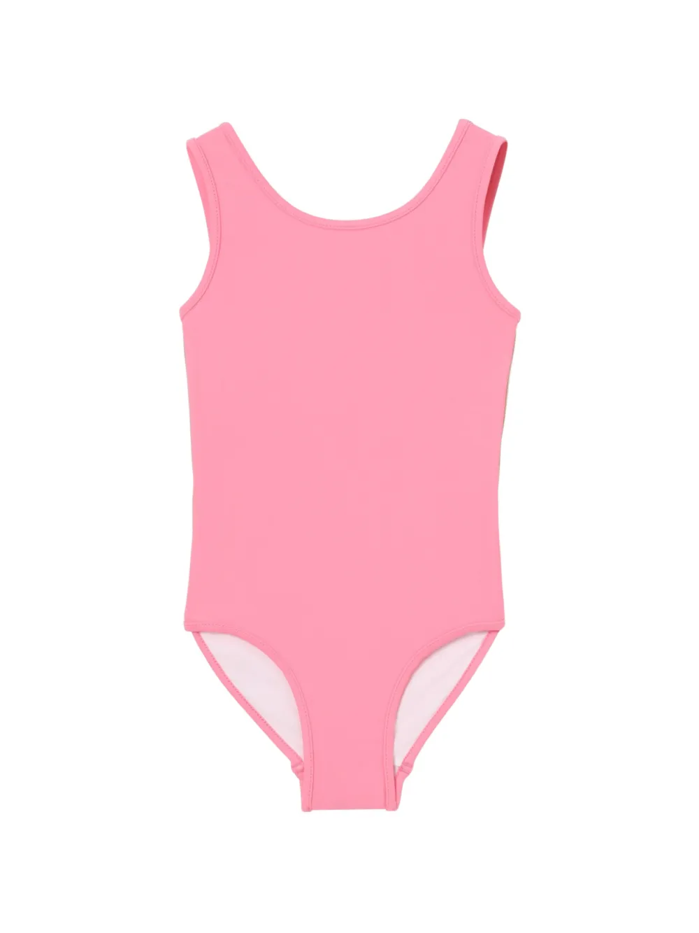 Burberry Kids check trim swimsuit - Rosa