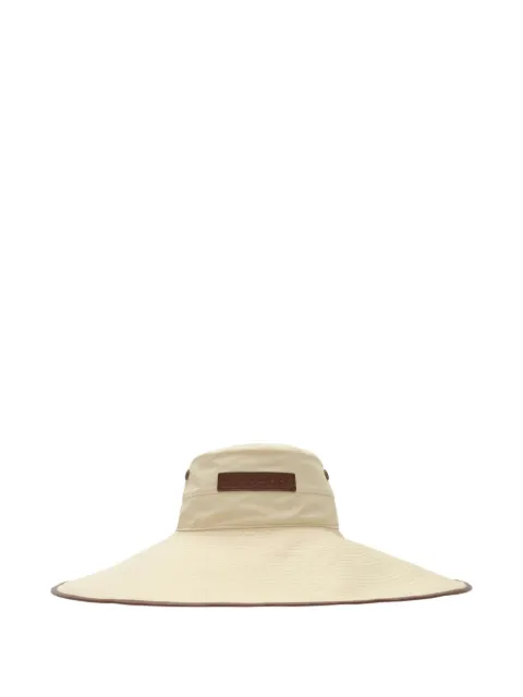 Burberry logo gabardine sun hat