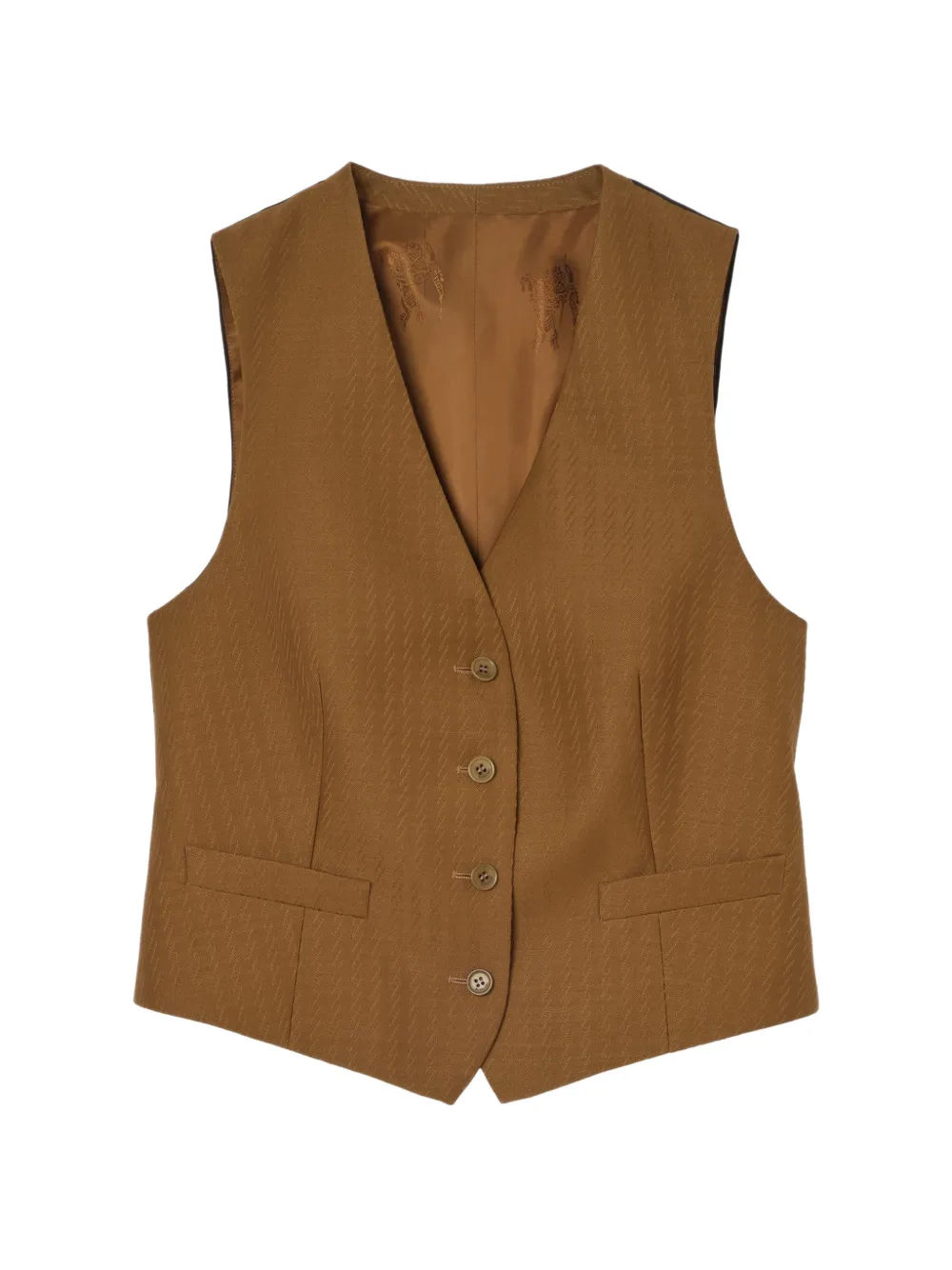 Burberry wool mohair waistcoat - Braun
