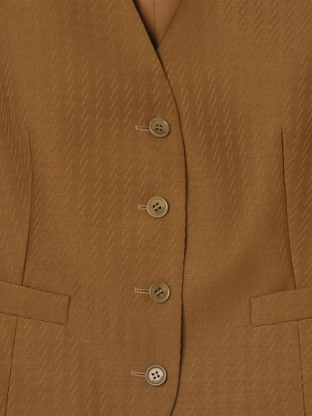 Burberry Mohair wollen gilet Bruin