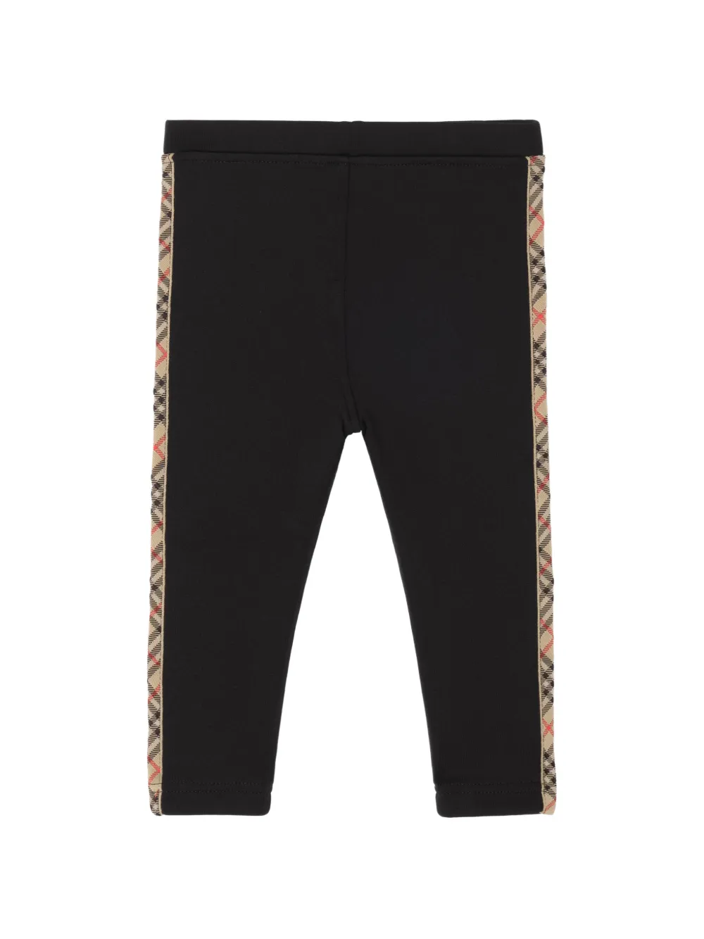 Burberry Kids Check-trim nylon leggings - Nero