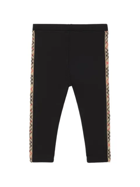 Burberry Kids leggins con ribete de cuadros