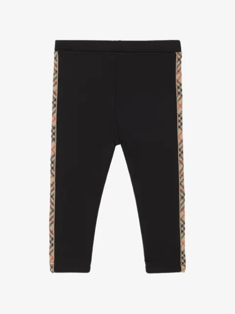 Burberry Kids Check-trim nylon leggings