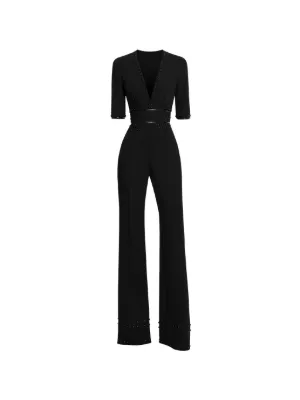 FENDI long-sleeve Jumpsuit | Black | FARFETCH