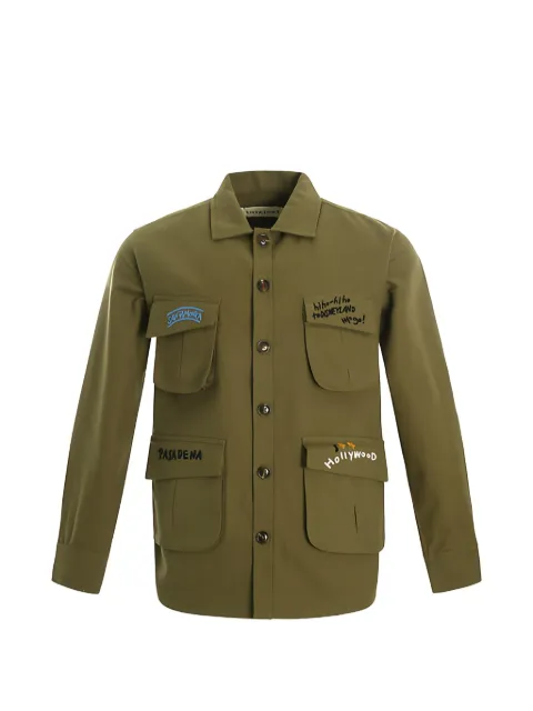 Baziszt Pasadena embroidered shirt jacket