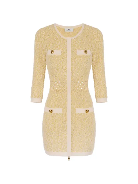 Elisabetta Franchi bouclé mini dress