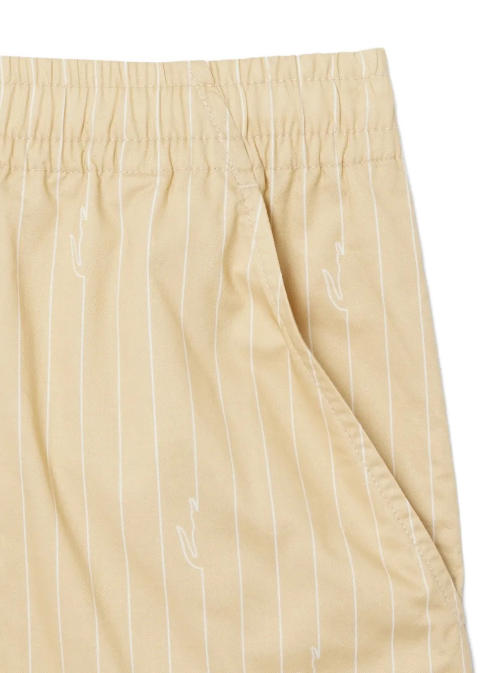 Lacoste Gestreepte shorts Beige