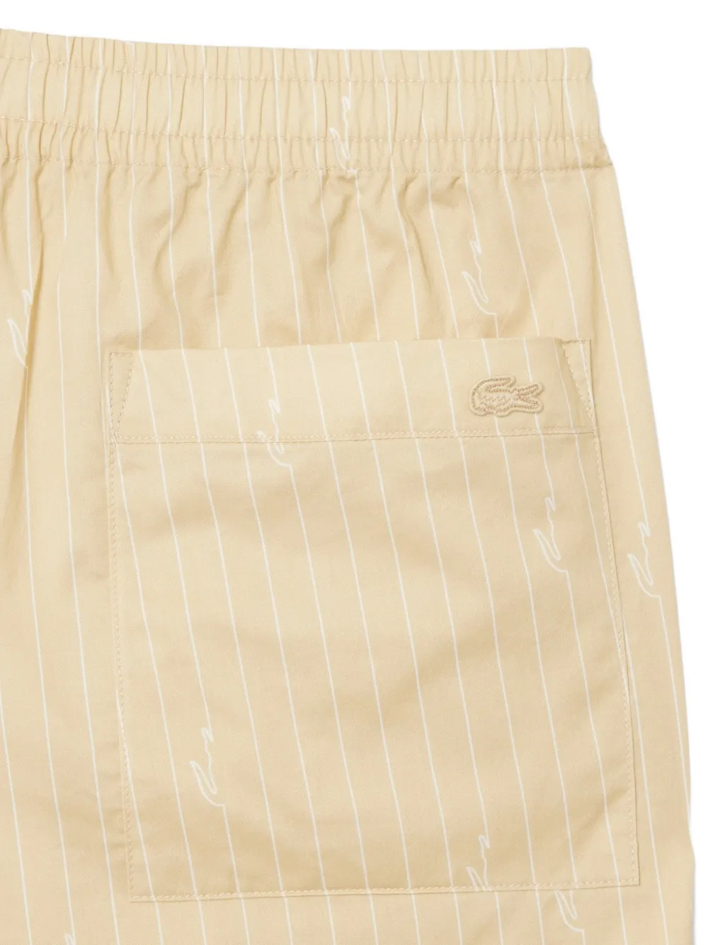 Lacoste Gestreepte shorts Beige