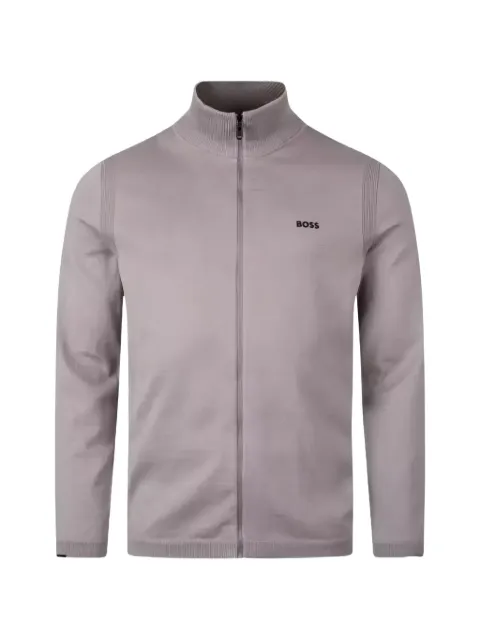 BOSS zip ribbed jacket
