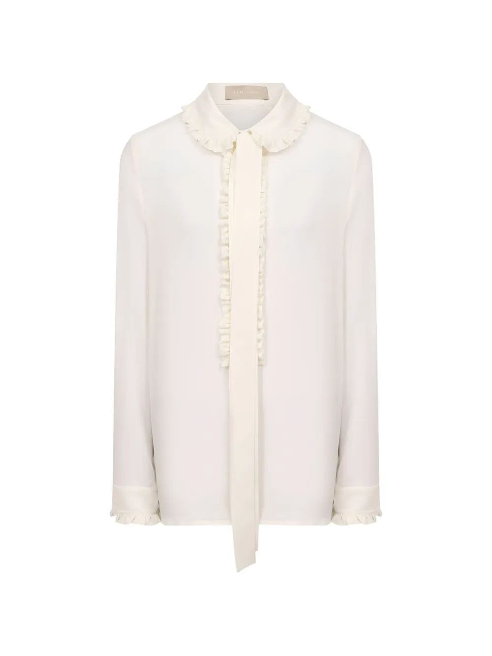 Elie Saab ruffled shirt - Toni neutri
