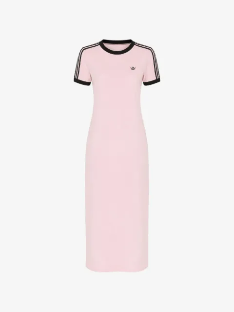 adidas three-stripe midi dress