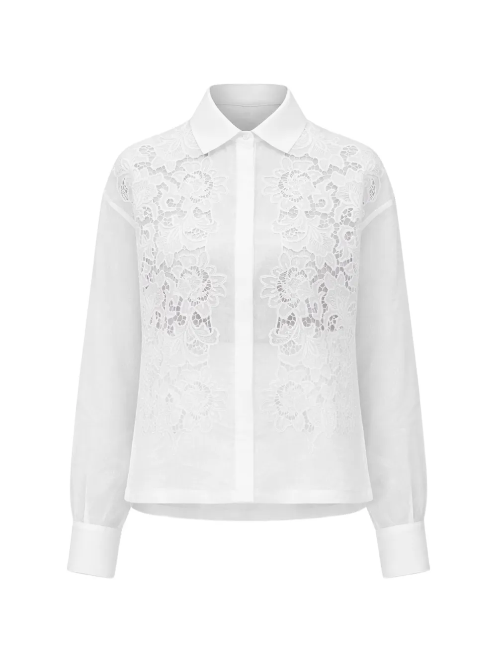 Max Mara broderie-anglaise shirt - Bianco
