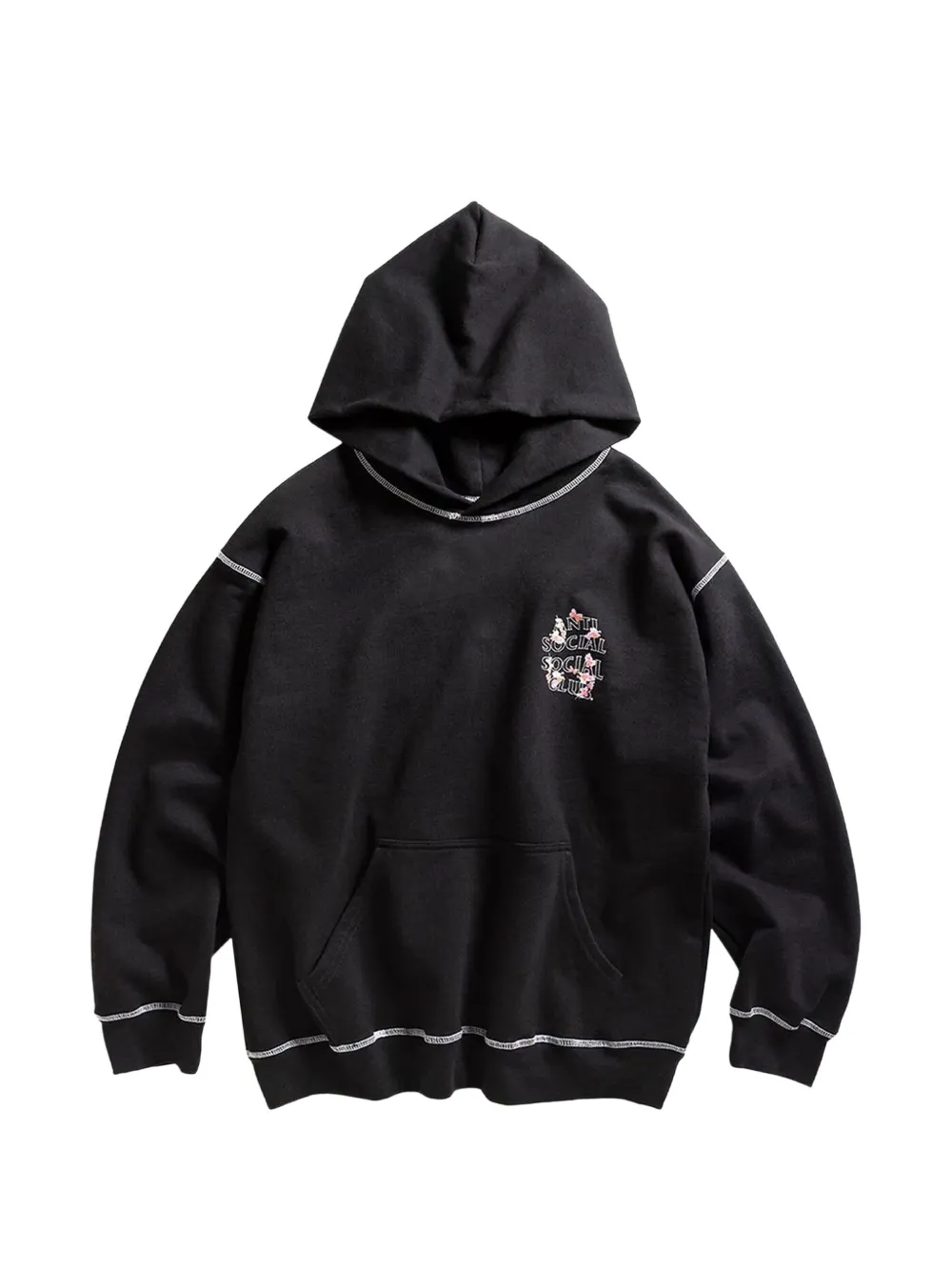 Anti Social Social Club floral-pattern hoodie - Nero