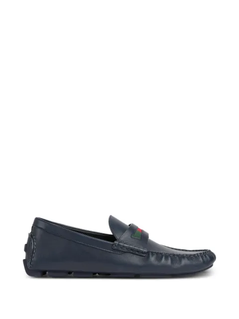 Gucci logo-detail leather loafers
