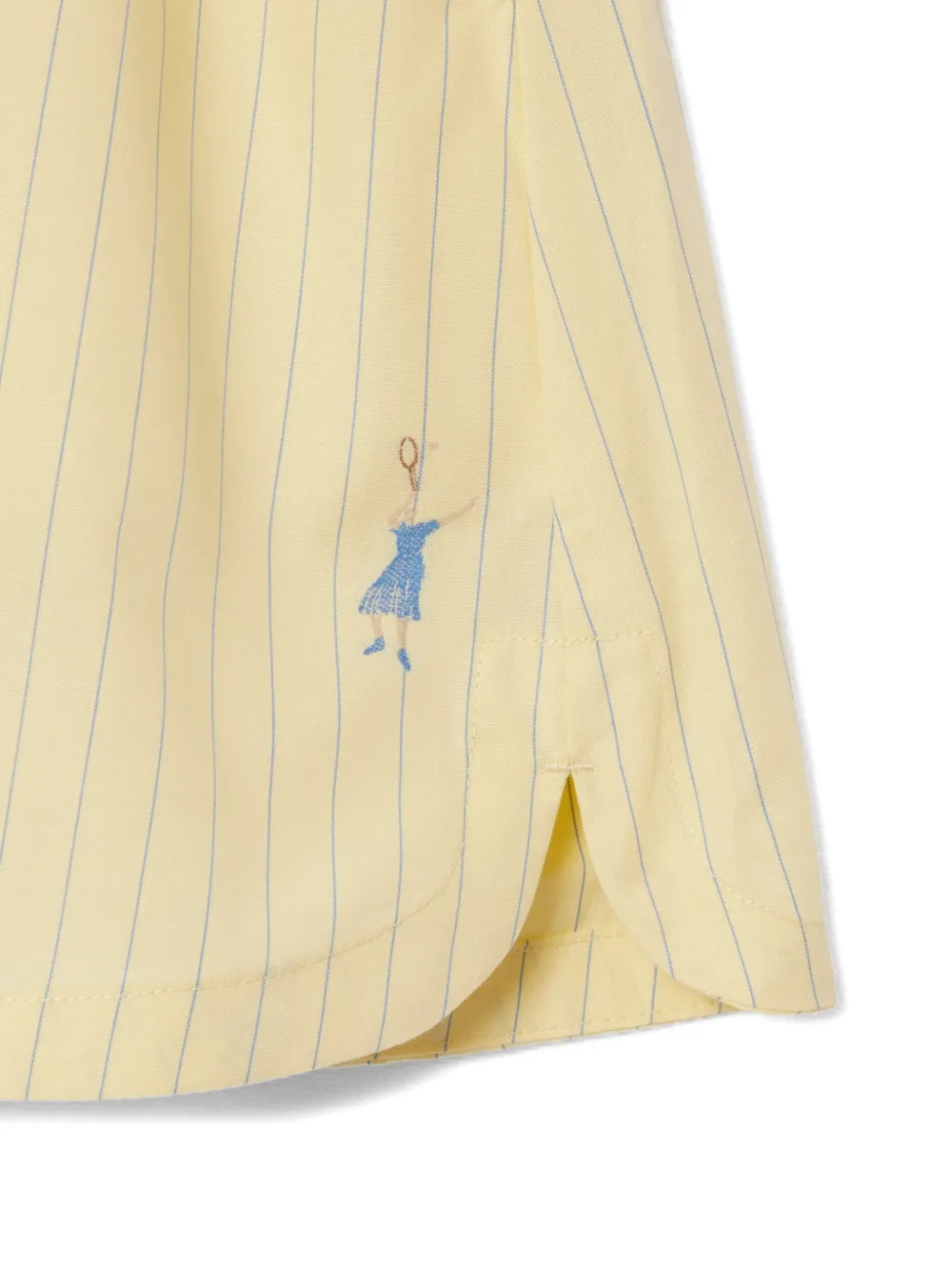 Lacoste striped bermuda shorts Geel