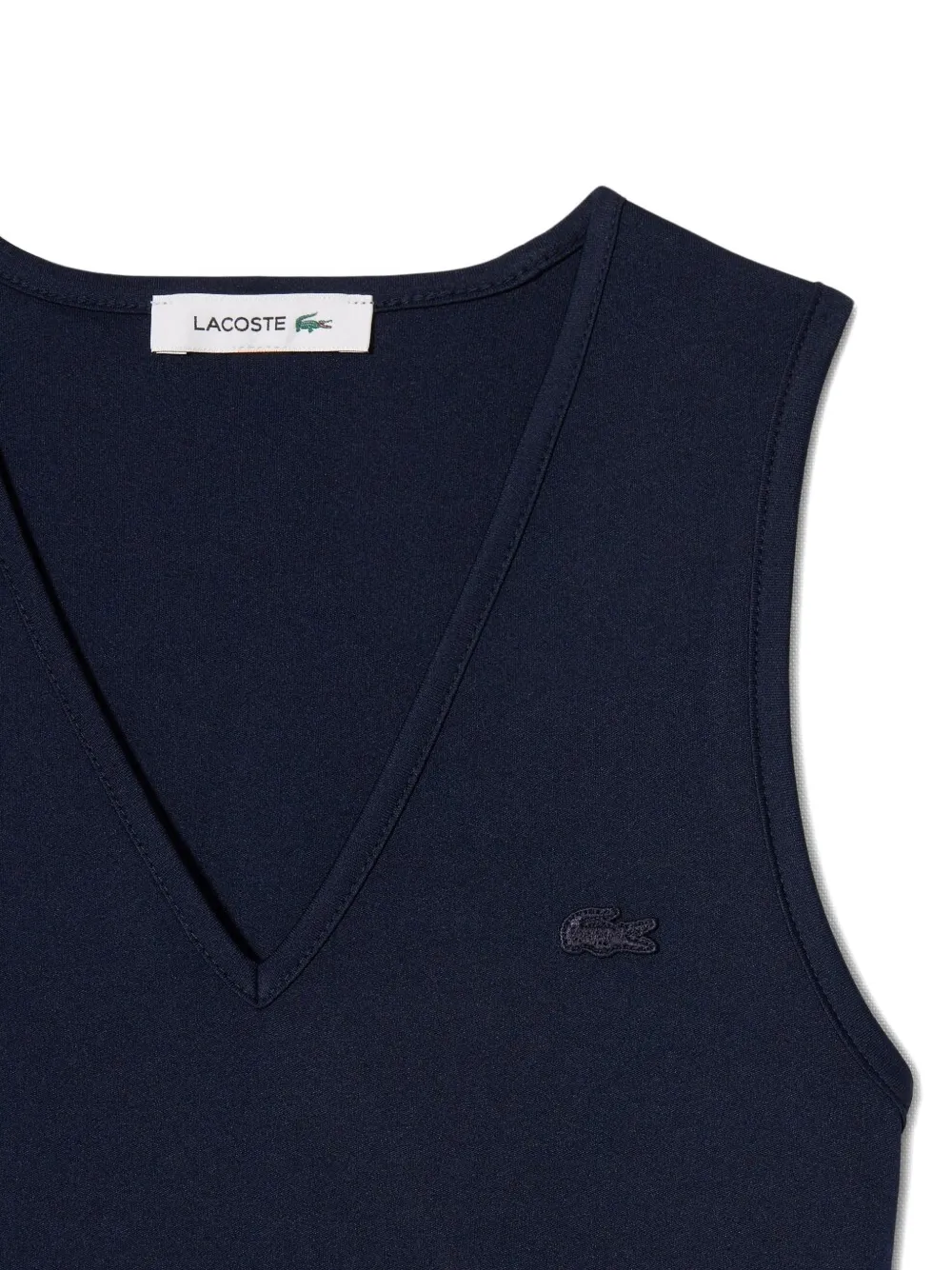 Lacoste Jurk met V-hals Blauw