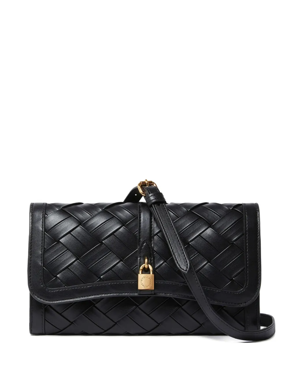 Stella McCartney Ryder pebble grain zip wallet - Nero