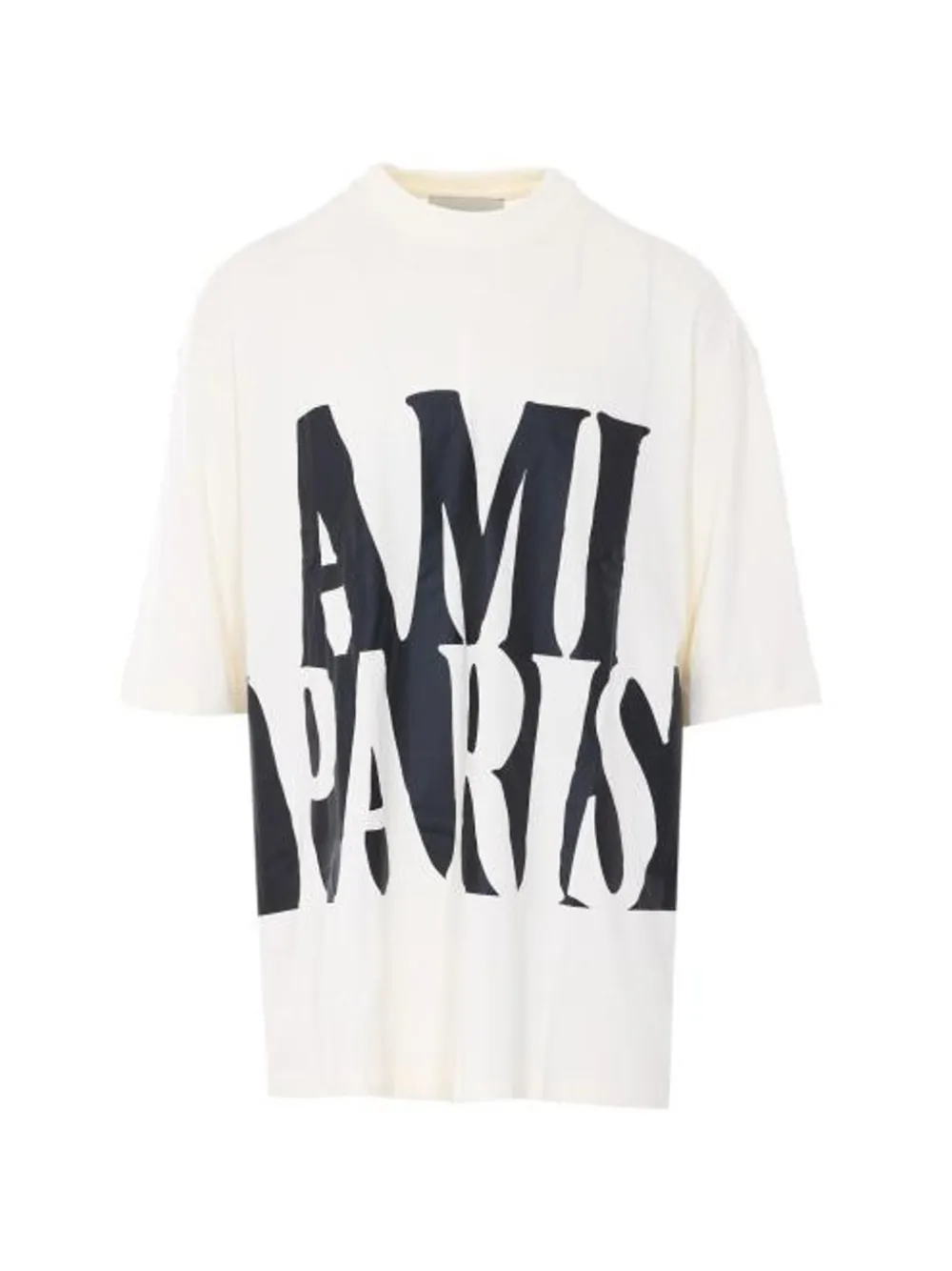 AMI Paris logo-detail T-shirt - Nude