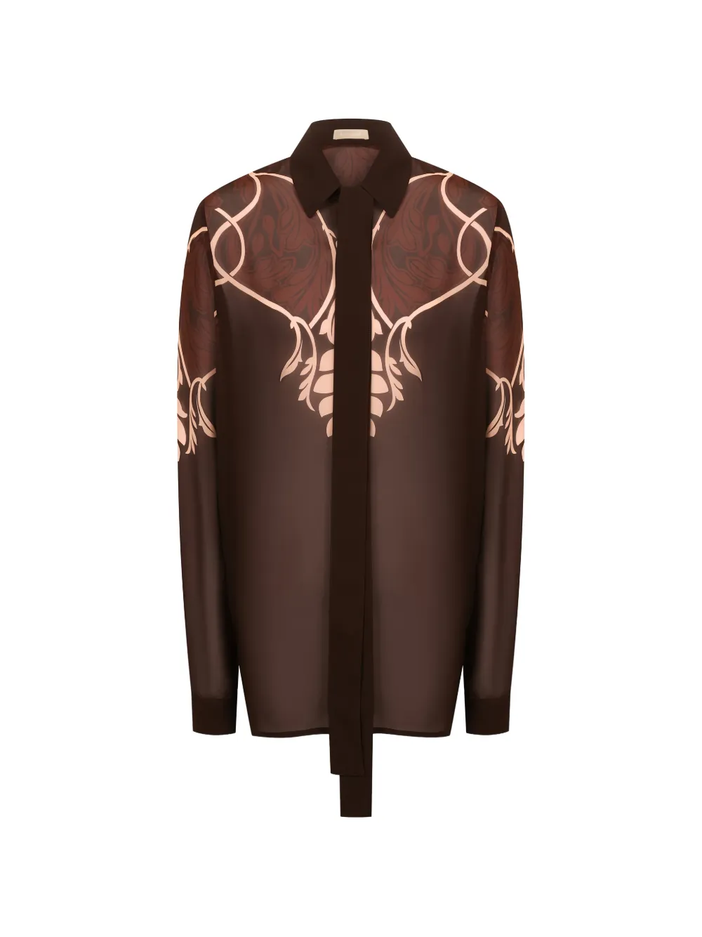 Elie Saab Camicia con stampa - Marrone