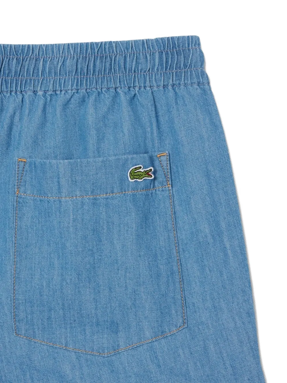 Lacoste Shorts met elastische tailleband en trekkoord Blauw