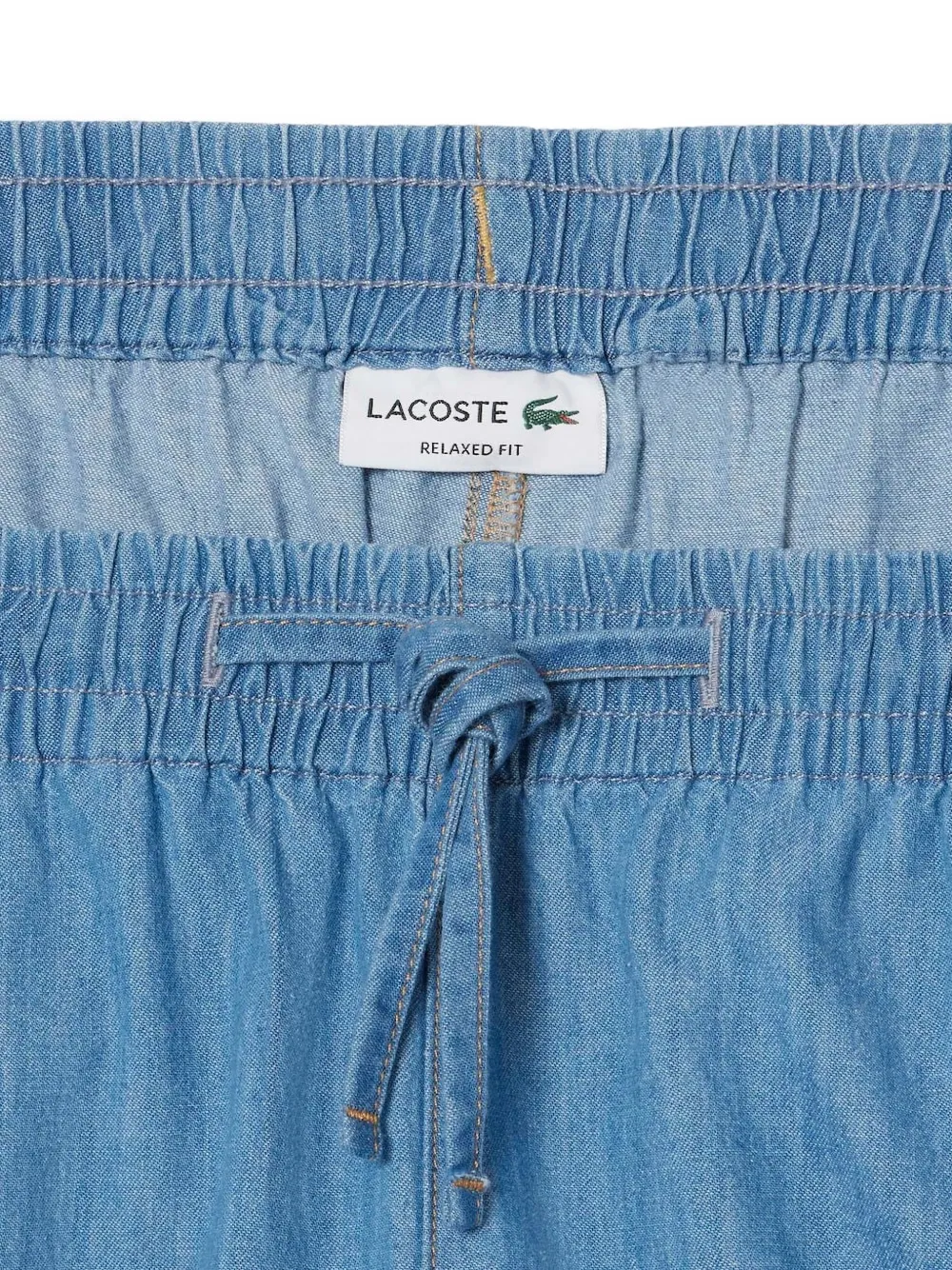 Lacoste Shorts met elastische tailleband en trekkoord Blauw