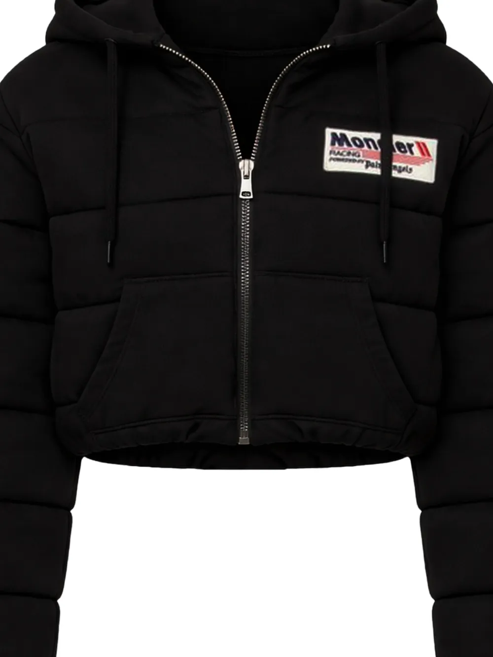 Moncler Gewatteerd jack met capuchon Zwart