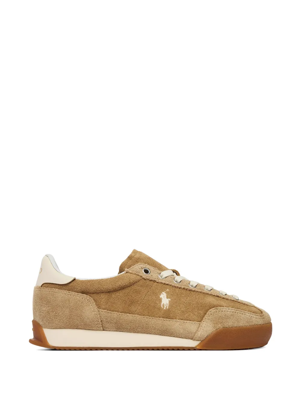 Polo Ralph Lauren Sneakers met geborduurd logo Beige