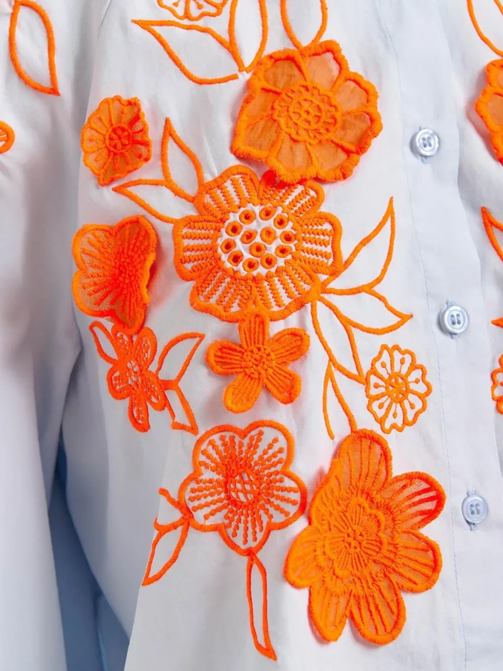  Essentiel Antwerp Floral Embellished Shirt - Blue 