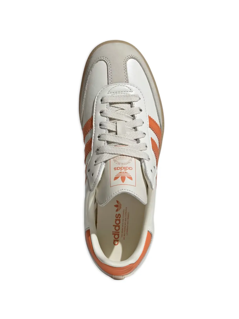 adidas Samba OG leren sneakers met drie strepen Beige