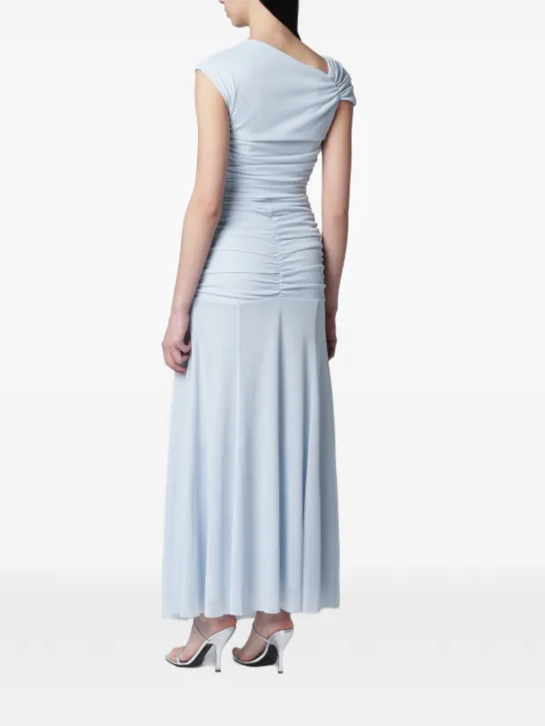 ROTATE BIRGER CHRISTENSEN Maxi Asymmetric Dress Light Blue | Blue