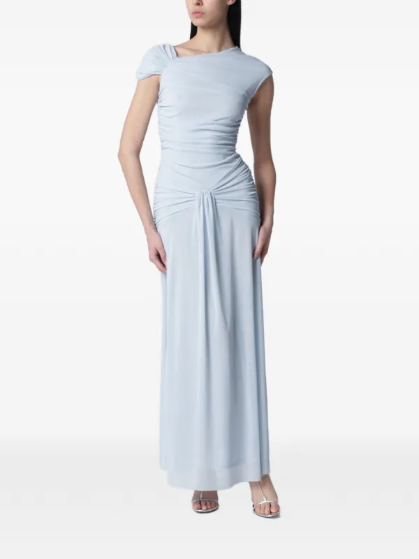 rotate birger christensen asymmetric appliqué midi dress Maxi Light Blue | Blue rebajas 21st Birthday Dresses | Color:Teal