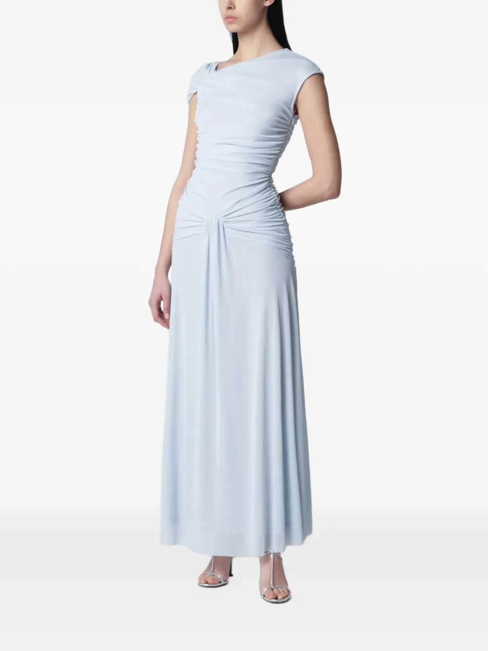 ROTATE BIRGER CHRISTENSEN Asymmetrische maxi-jurk Blauw