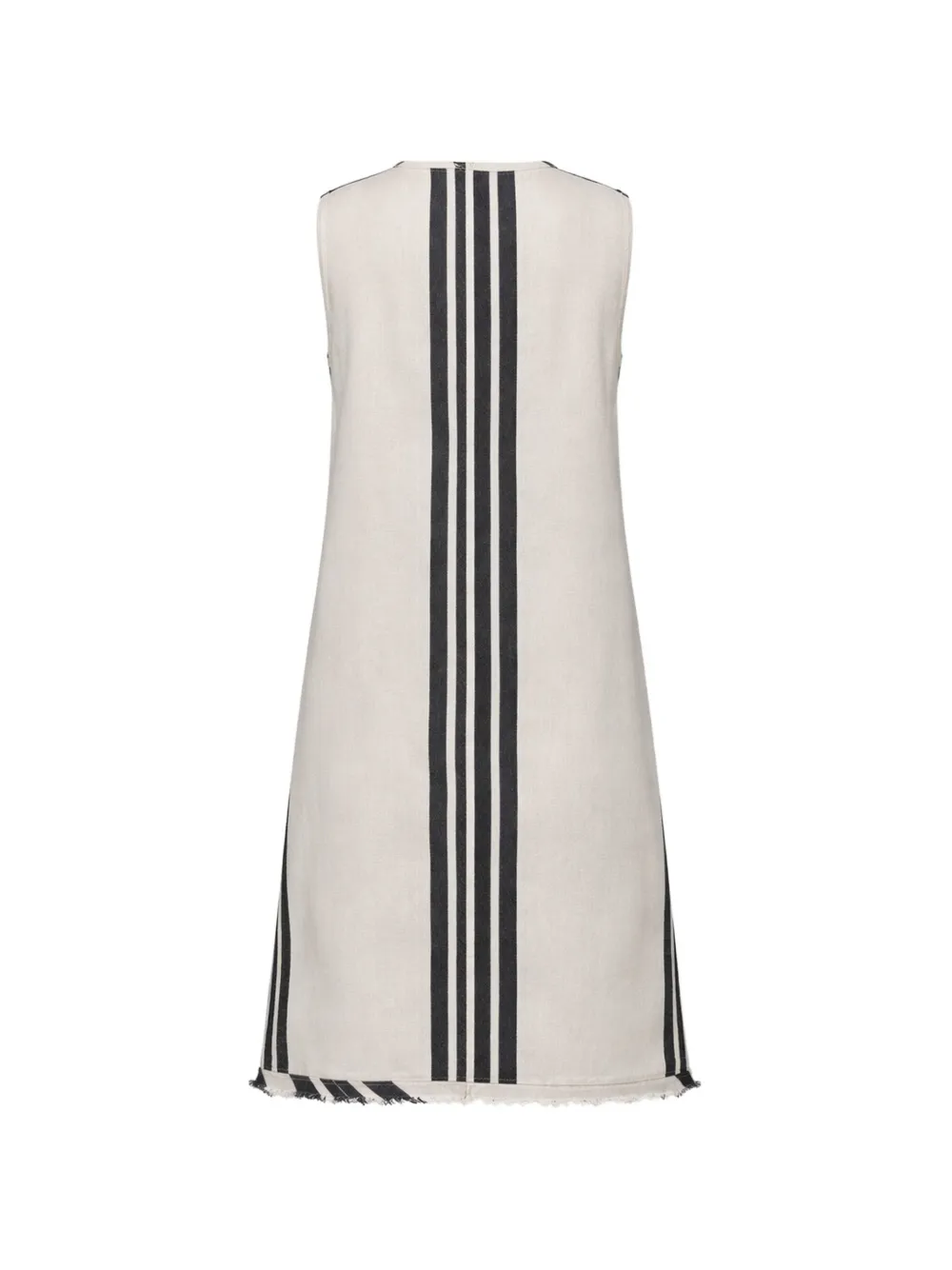  Osklen Striped Fringed Mini Dress - Neutrals 