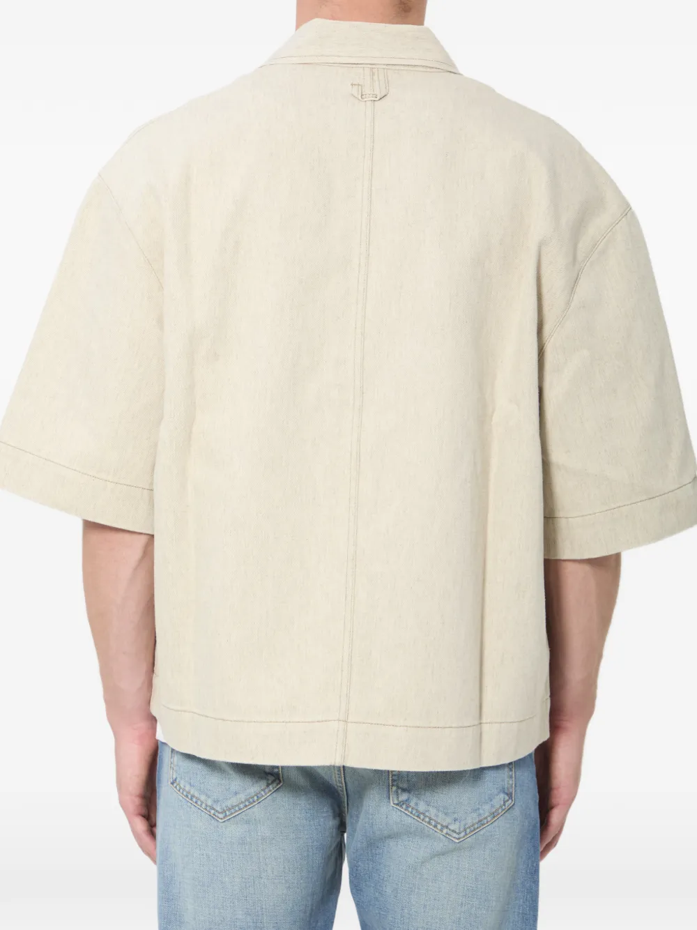 Jacquemus The Paysan de-Nîmes overhemd met zak Beige