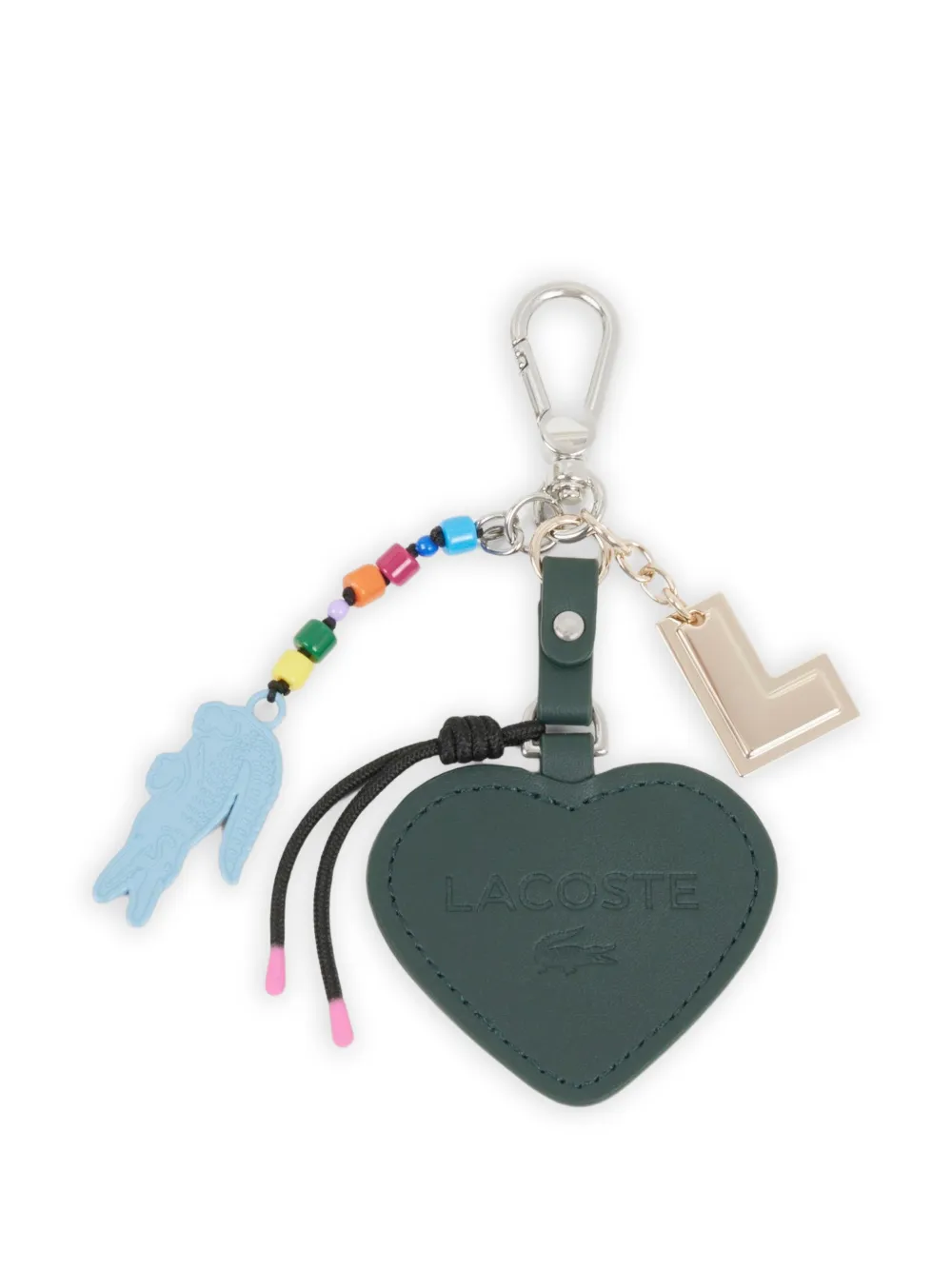 Lacoste Portachiavi a cuore con perline - Verde