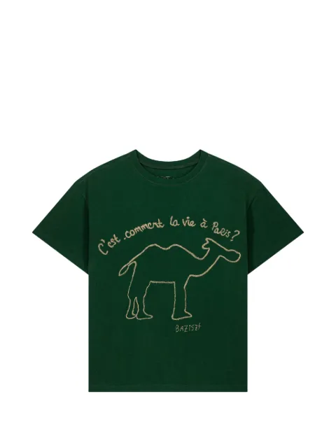 Baziszt Kamy camel-print T-shirt