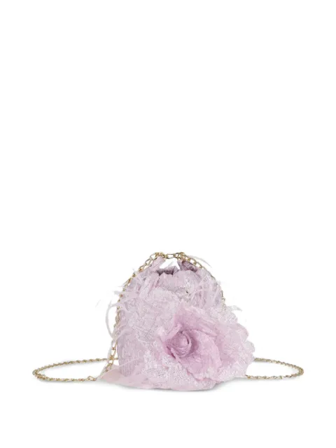 Escada Kids flower-motif feather bag