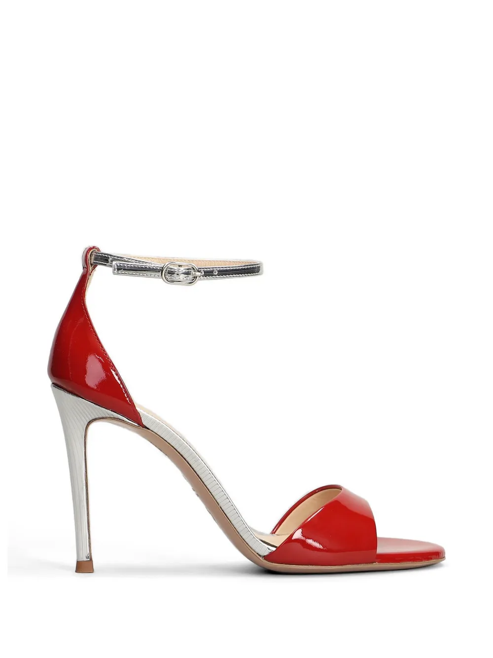 Roberto Festa Vitis ankle-strap leather heeled sandals - Rosso