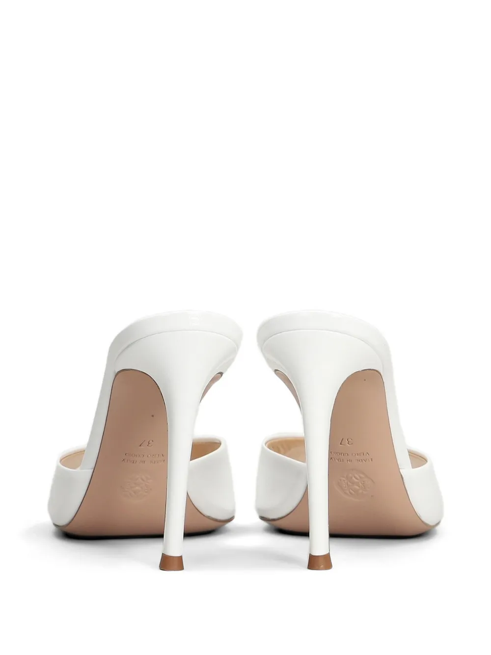 Roberto Festa Ramas leather heeled sandals Wit