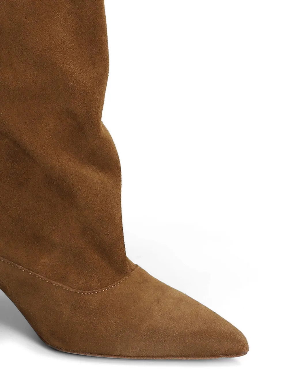 Gisel Moire 50mm Lory suede knee-high boots Bruin