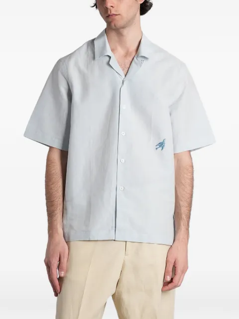 Paul Smith bird-embroidered short-sleeve shirt