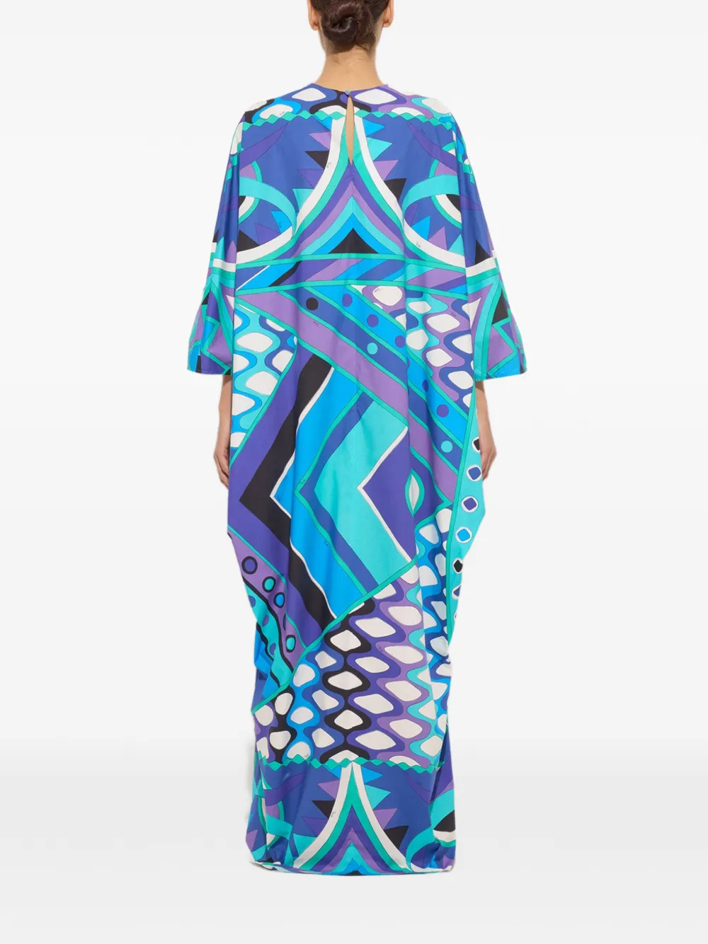 PUCCI Popeline tuniek met Vivara-print Blauw