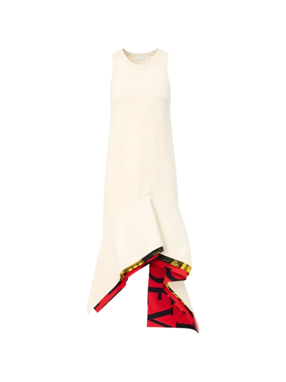 LOEWE sleeveless asymmetric dress - Toni neutri