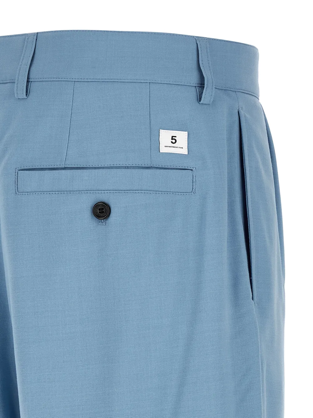 Department 5 Whisky geplooide straight broek Blauw