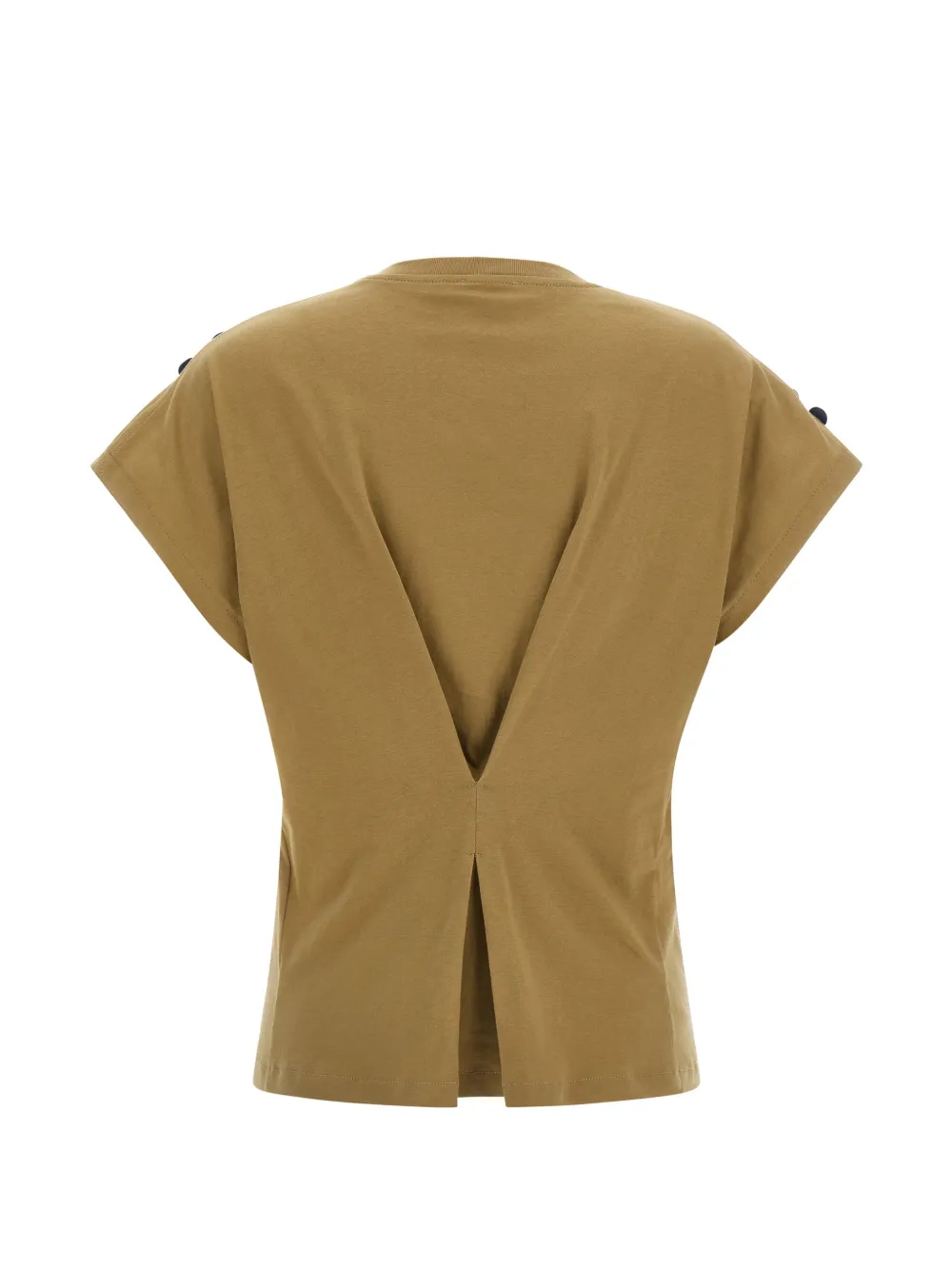  Nude Embellishment Crew Neck T-shirt - Brown 