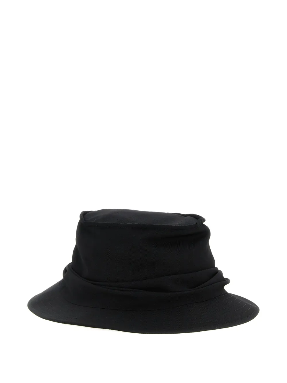 Yohji Yamamoto Drape Wool Hat - Black 